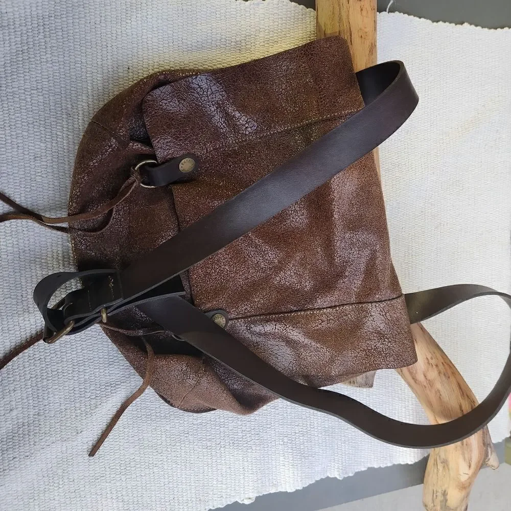 Prune real leather